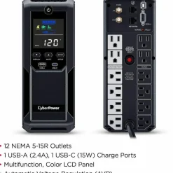 CyberPower CP1350AVRLCD3 Intelligent LCD UPS Systems