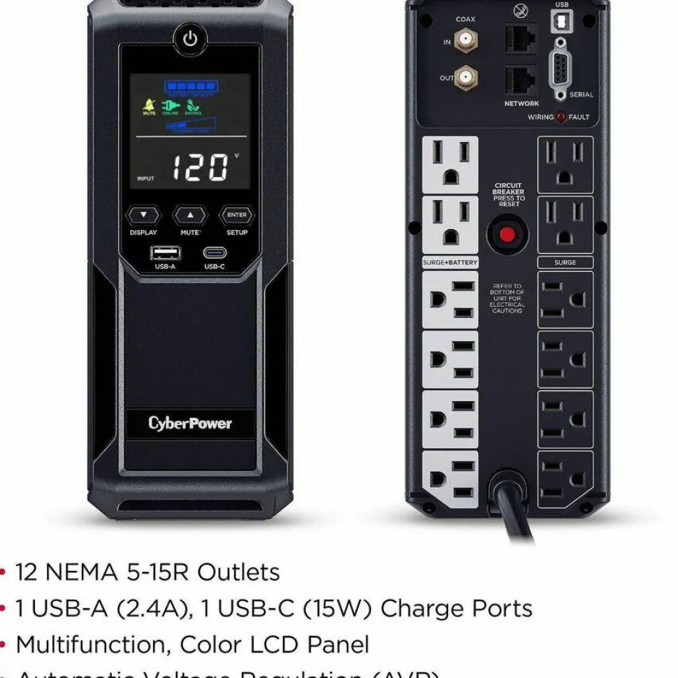 CyberPower CP1350AVRLCD3 Intelligent LCD UPS Systems