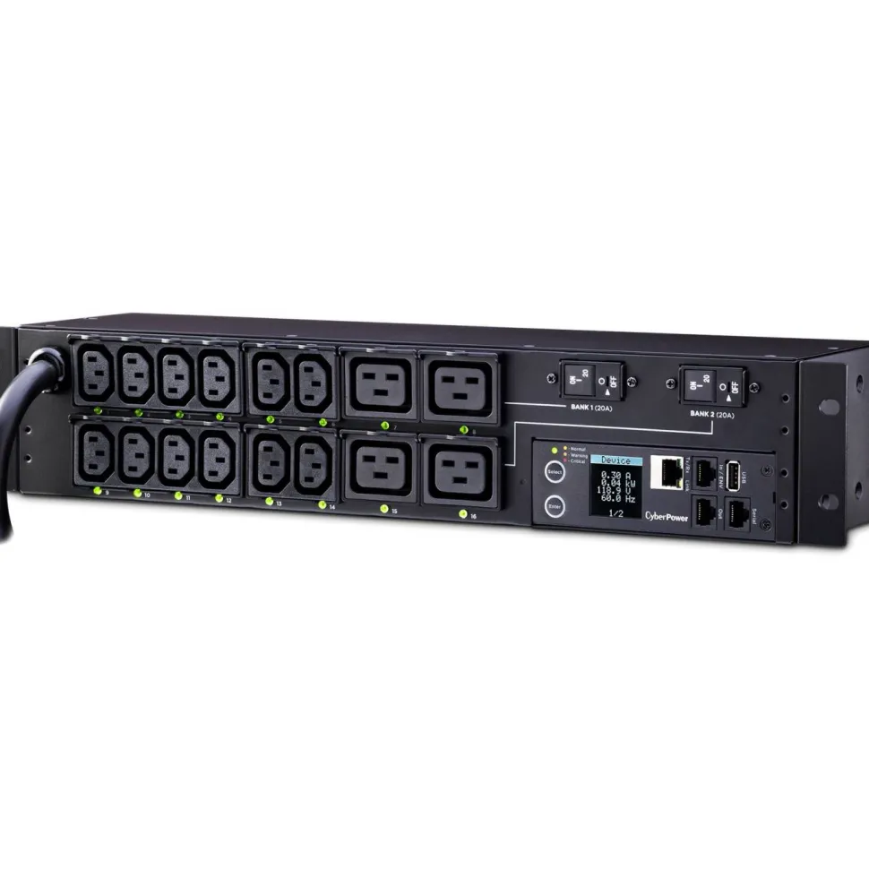 CyberPower PDU81008 200 - 240 VAC 30A Switched Metered-by-Outlet PDU