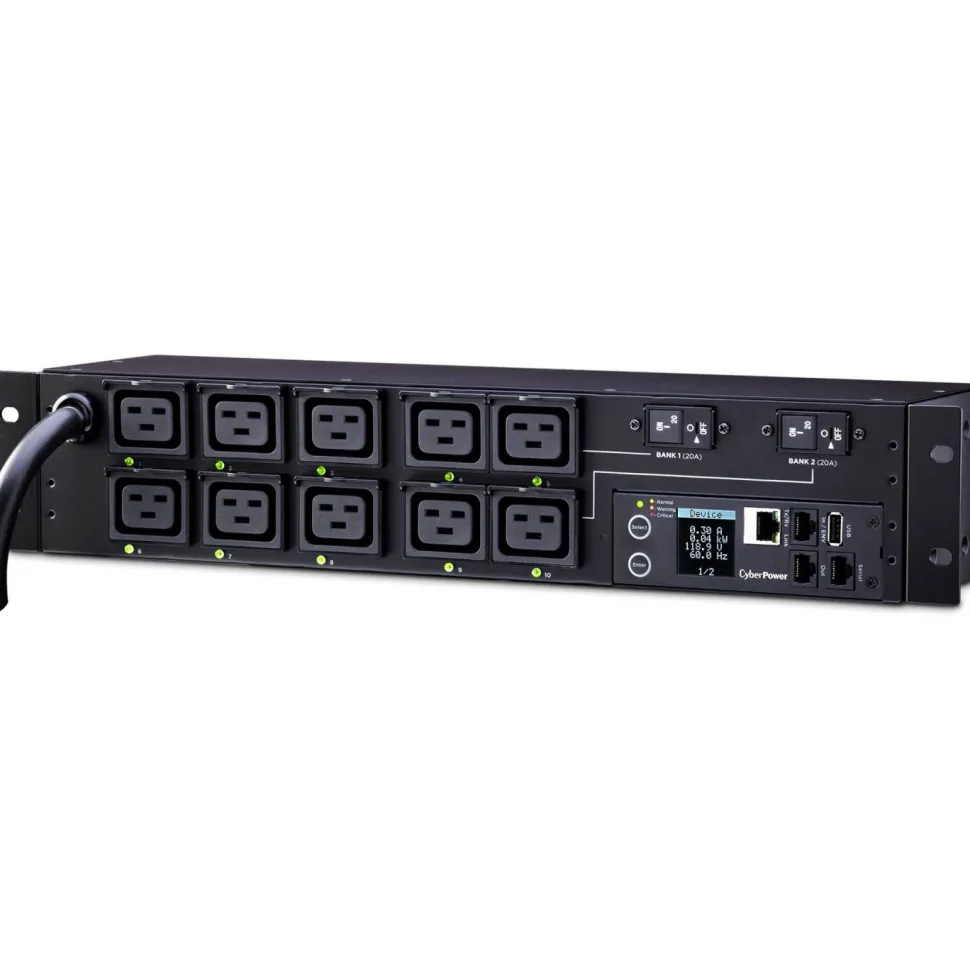 CyberPower PDU81009 200 - 240 VAC 30A Switched Metered-by-Outlet PDU