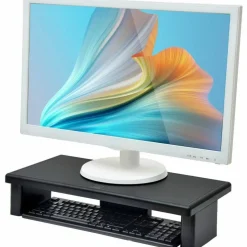 DAC Stax MP-211-Adjustable Ultra-Wide Monitor/Laptop Stand, Black - 66 lb Load Capacity - 4.8