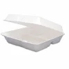 Dart 9-1/2" Triple-Compartment Foam Containers
