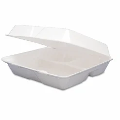 Dart 9-1/2" Triple-Compartment Foam Containers