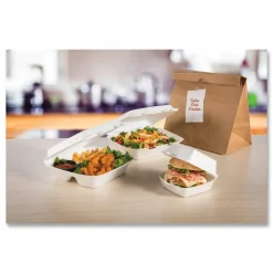 Dart 9-1/2" Triple-Compartment Foam Containers