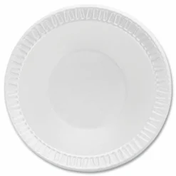Dart Concorde Non-Laminated Foam Dinnerware, Bowl, 5 oz, White, 125/Pack, 8 Packs/Carton