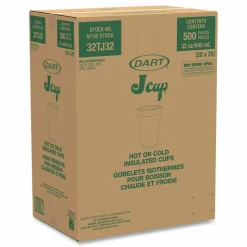 Dart Foam Drink Cups, 32 oz., White, 25/Bag, 20 Bags/Carton