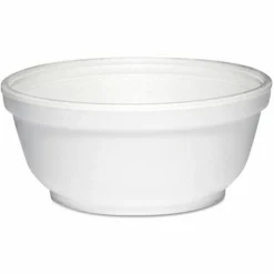Dart Insulated Foam Bowls, 8 oz, White, 50/Pack, 20 Packs/Carton
