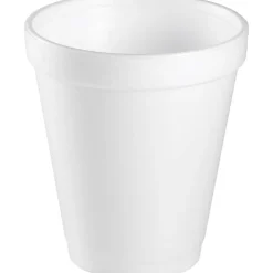 Dart Insulated Foam Drinking Cups, White, 8 Oz, Bag Of 25