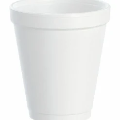 Dart Insulated Foam Drinking Cups, White, 8 Oz, Bag Of 25