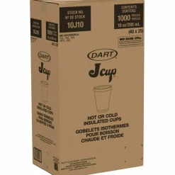 Dart J Cup 10 oz Insulated Foam Cups