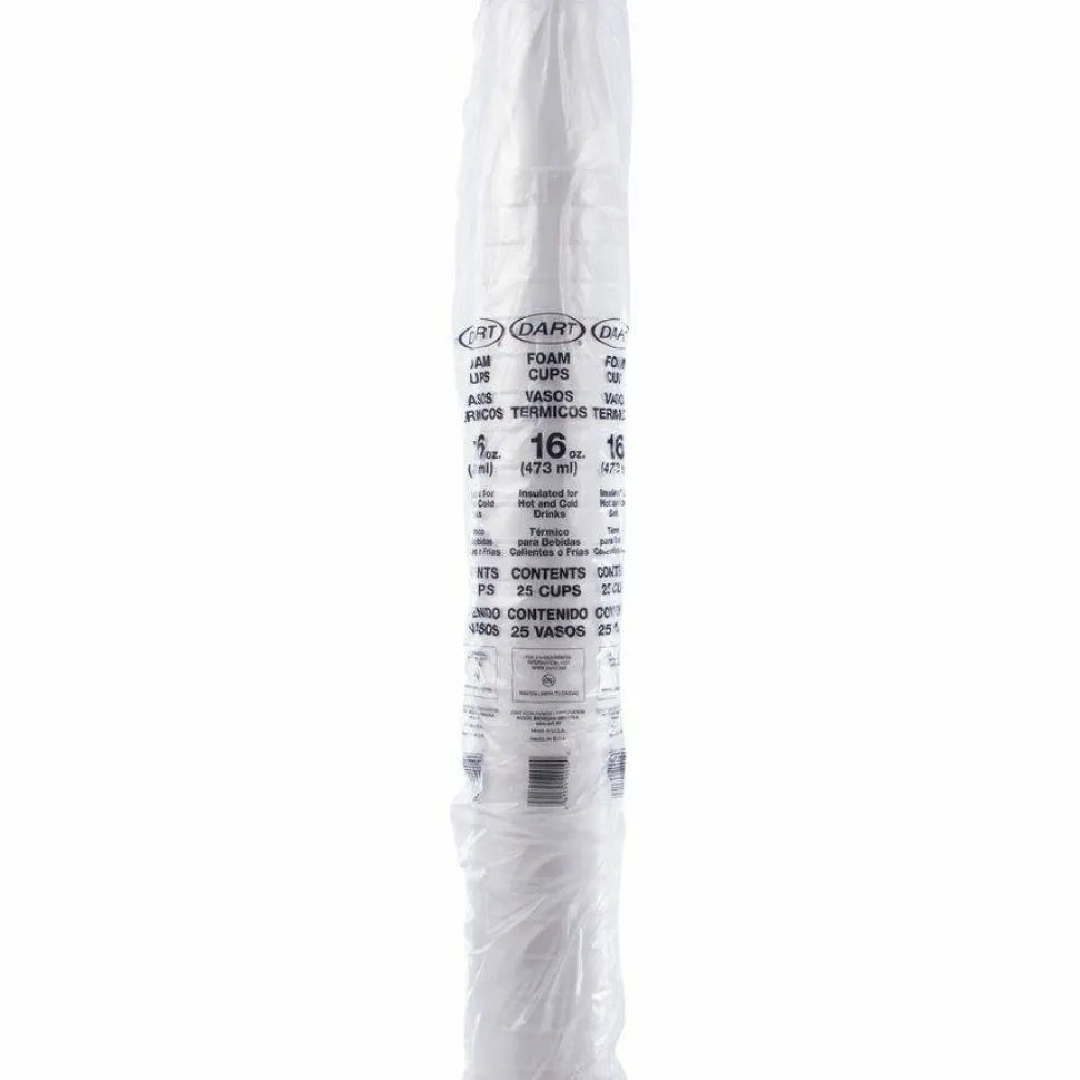 Dart J Cup 16 oz Insulated Foam Cups
