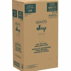 Dart J Cup 6 oz Insulated Foam Cups