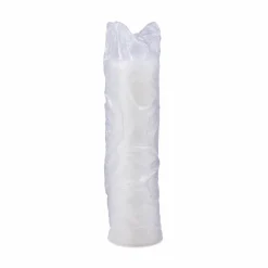 Dart Lift-n-Lock Lid With Straw Slot For 12 Oz Foam Cups , Translucent, Box Of 1,000