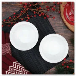 Dart Quiet Classic Laminated Foam Dinnerware, Bowl, 12 oz, White, 125/Pack