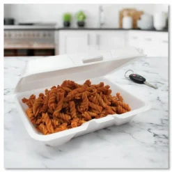Dart Hinged-Lid Carryout Food Containers, 1 Compartment, 2 7/8