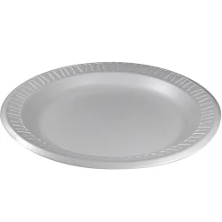 Dart Laminated Foam Plates, 9", White, Pack Of 125 Plates