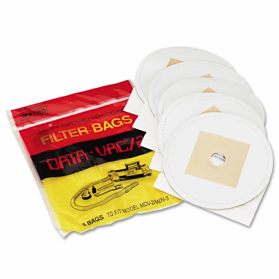 DataVac Disposable Bags for Pro Data-Vac Cleaning Systems, 5/Pack