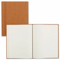 Da Vinci Perfect Binding Executive Hard-Cover Journal, 9 1/4" x 7 1/4", Tan
