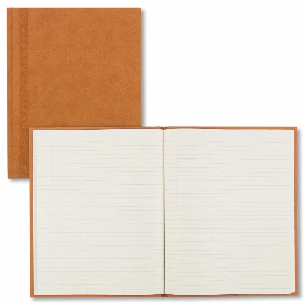 Da Vinci Perfect Binding Executive Hard-Cover Journal, 8 1/2" x 11", Tan