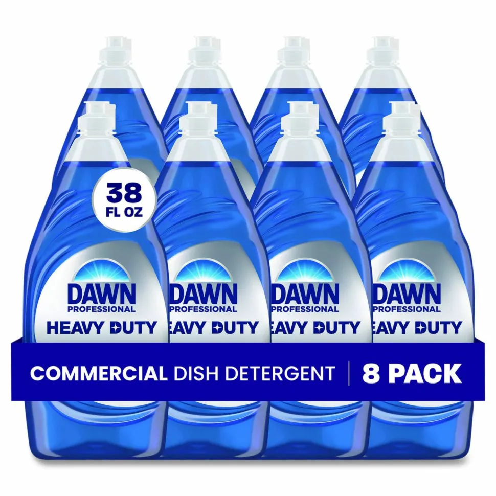 Dawn Professional Heavy-Duty Manual Pot/Pan Dish Detergent, Original Scent, 38 oz Bottle, 8/Carton