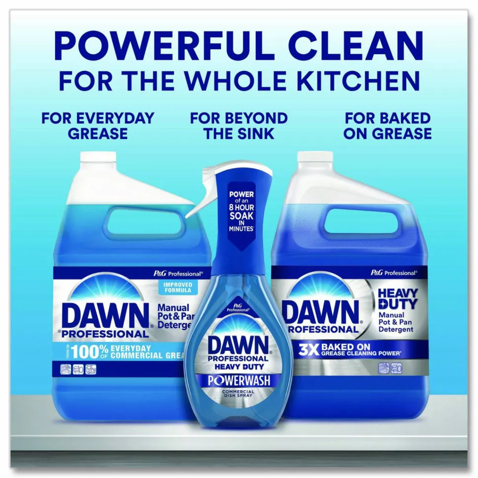 Dawn Professional Heavy-Duty Manual Pot/Pan Dish Detergent, Original Scent, 38 oz Bottle, 8/Carton