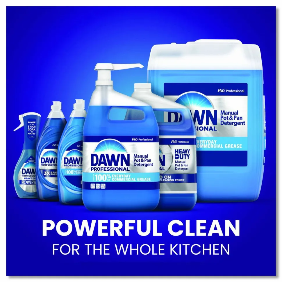 Dawn Professional Heavy-Duty Manual Pot/Pan Dish Detergent, Original Scent, 1 gal Bottle, 2/Carton