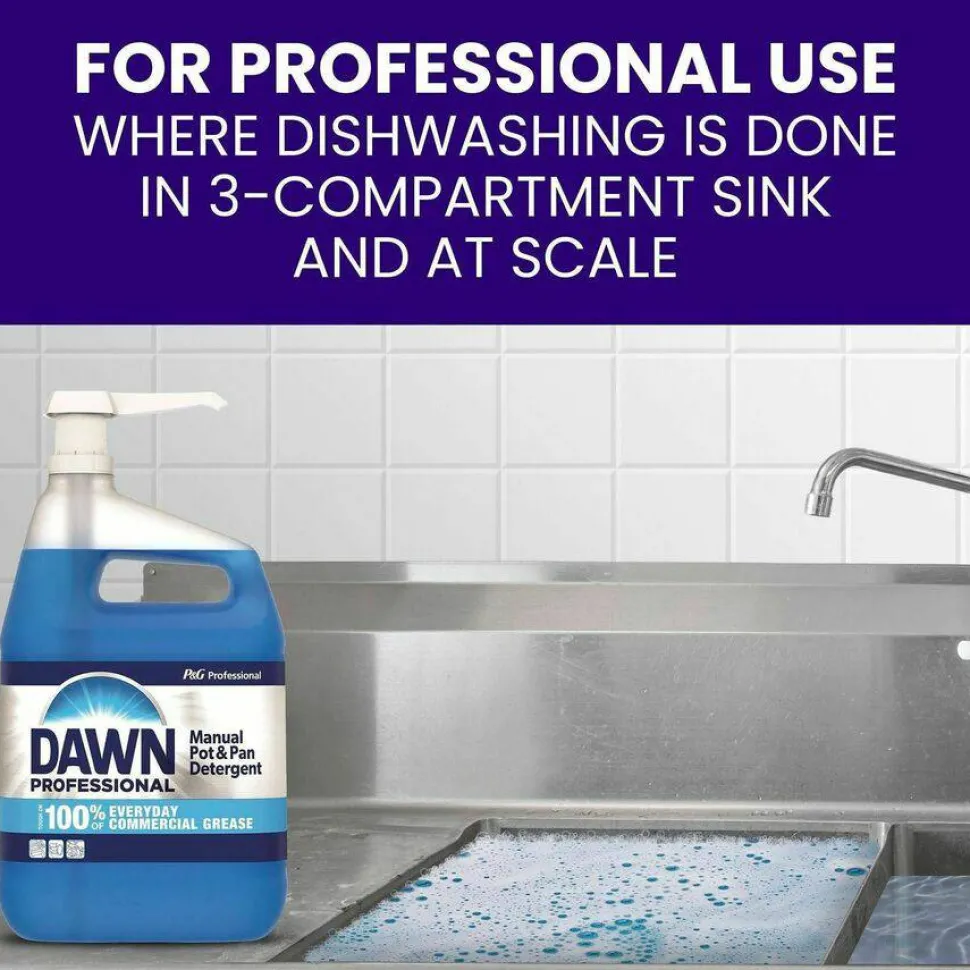 Dawn Professional Manual Pot and Pan Detergent, Dish Soap, Liquid Concentrate, Original Scent, 1 Gallon