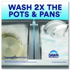 Dawn Professional Manual Pot/Pan Dish Detergent, Lemon Scent, 38 oz Bottle, 8/Carton