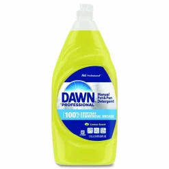 Dawn Professional Manual Pot/Pan Dish Detergent, Lemon Scent, 38 oz Bottle, 8/Carton