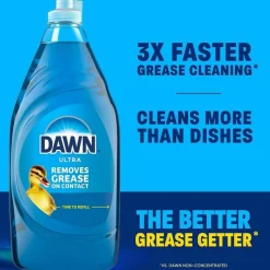 Dawn Ultra Liquid Dish Detergent, Apple Blossom Scent, 38 oz Bottle, 8/Carton