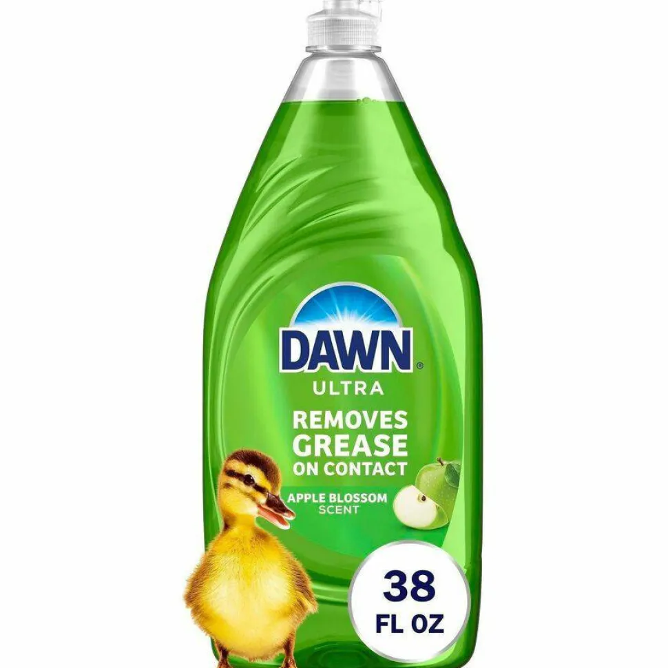 Dawn Ultra Liquid Dish Detergent, Apple Blossom Scent, 38 oz Bottle, 8/Carton