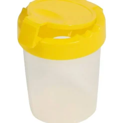 Deflecto Antimicrobial Kids No Spill Paint Cup Yellow