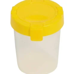 Deflecto Antimicrobial Kids No Spill Paint Cup Yellow