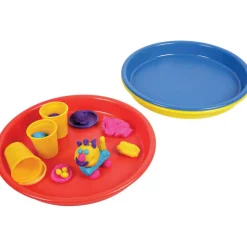 deflecto Little Artist's Antimicrobial Craft Tray, 13" Dia., Red