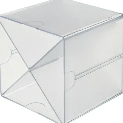 Deflecto Stackable Cube With X Divider, 6