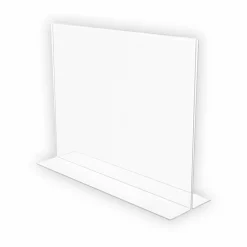Deflecto Anti-Glare Double-sided Sign Holder, Landscape, 8.7
