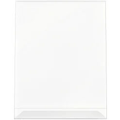 Deflecto Anti-Glare Slanted Sign Holder, Portrait, 11" x 8 1/2", Clear