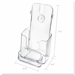 Deflecto Countertop Leaflet Holder With Business Card Holder