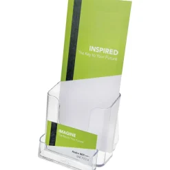 Deflecto Countertop Leaflet Holder With Business Card Holder