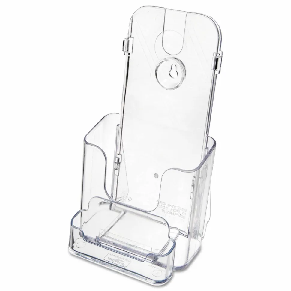 Deflecto Countertop Leaflet Holder With Business Card Holder