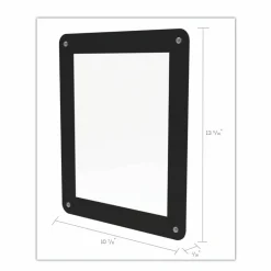 deflecto Double-sided Window Display Sign - Come in, we're open Print/Message - 8.5"x 11" - Rectangular Shape - 899102