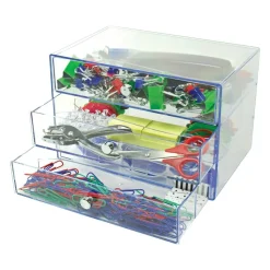Deflecto 3-Drawer Storage Organizer