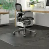 Deflecto DurMat for Carpet - Carpeted Floor - 60" Length x 46" Width - Lip Size 12" Length x 25" Width - Vinyl - Clear