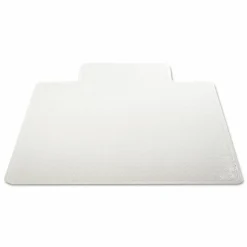 Deflecto DurMat for Carpet - Carpeted Floor - 60" Length x 46" Width - Lip Size 12" Length x 25" Width - Vinyl - Clear