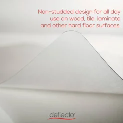 Deflecto Earth Source Chair Mat For Hard Floors, Straight Edge, 46