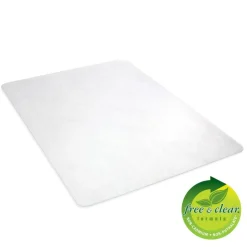 Deflecto Earth Source Chair Mat For Hard Floors, Straight Edge, 36" x 48", Clear