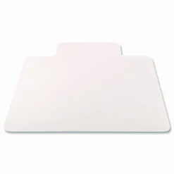 deflecto EconoMat Antimicrobial Chair Mat for Hard Floors, Rectangular with Lip, Straight Edges, 36