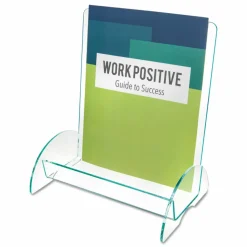 deflecto Euro-Style DocuHolder, Magazine Size, 9.81w x 6.31d x11h, Green Tinted