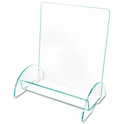 deflecto Euro-Style DocuHolder, Magazine Size, 9.81w x 6.31d x11h, Green Tinted