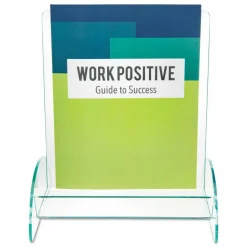 deflecto Euro-Style DocuHolder, Magazine Size, 9.81w x 6.31d x11h, Green Tinted